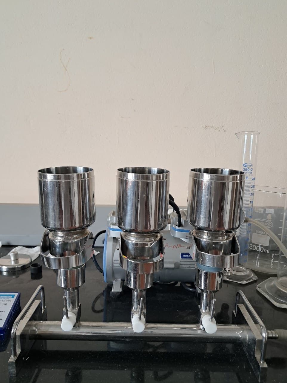 Laboratory filtration of wastewater samples
